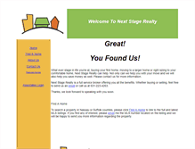 Tablet Screenshot of nextstagerealty.com